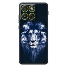 Чохол з картинкою ЛЕВ для Motorola Edge 70 (VPrint) (Синій Лев)