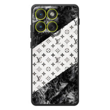 Чехол Стиль Louis Vuitton на Motorola Edge 70 – LV на белом