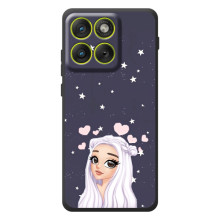 Чехол Стильные девушки на Motorola Edge 70 (Девушка и сердечки)