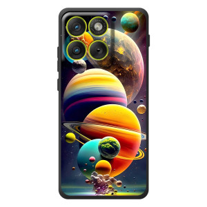 Чехол (ТПУ) с планетами на Motorola Edge 70 – Солнечна система