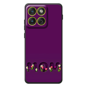 Чехлы на день мамы для Мо Motorola Edge 70 – Мама с цветами