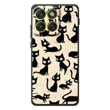 Чехол с рисунком кот на Motorola Edge 70
