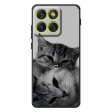 Чохол з малюнком кіт на Motorola Edge 70 – Пара котів