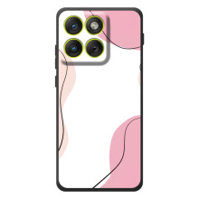 Чехол цветочный дизайн для Motorola Edge 70 – Розовый фон