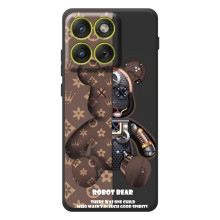 Чехол с брендом Луи Витон на Моротора Эдж 70 – Мишка робот