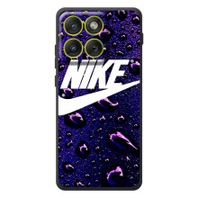 Чехол с логотипом Найк на Motorola Edge 70 – Найк на фиолетовом