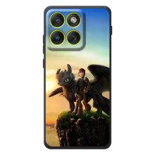 Чехол с принтом дракон Беззубик для Моротора Эдж 70 – Мультфильм про дракона