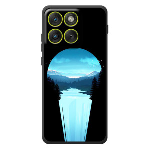 Летний Чехол на Motorola Edge 70 – Синий Водопад