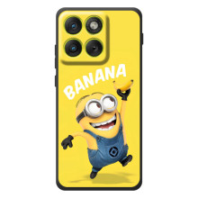 Мультяшный принт на Чехол для Мо Motorola Edge 70 (Banana)