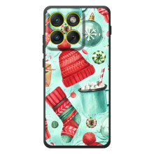 Новорічні Чохли для Motorola Эд $\overline{ж}70 (VPrint) (Одяг НР)