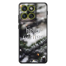 Новогодние, Праздничные Чехлы для Motorola Edge 70 - 2024 год (Hello winter)