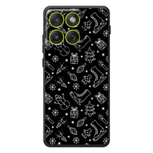 Новогодние, Праздничные Чехлы для Motorola Edge 70 - 2024 год (Новогодний фон)