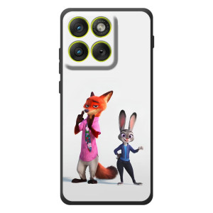 Силиконовый чехол с принтом Зоотрополіс для Motorola Edge 70 – Джуди и Ник