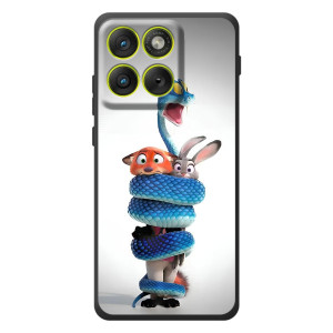 Силиконовый чехол с принтом Зоотрополіс для Motorola Edge 70 – Змея Зоо