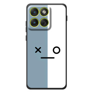 Силиконовые Чехлы (смешные стикеры) для Motorola Edge 70 – Серо-белый