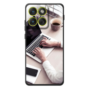 Силиконовый бампер (Работники) на Motorola Edge 70 – Офисный работник