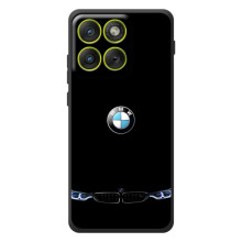Силиконовый бампер с картинкой машины на Motorola Edge 70 – Черный BMW