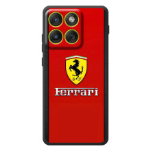 Силиконовый бампер с картинкой машины на Motorola Edge 70 – Ferrari Logo