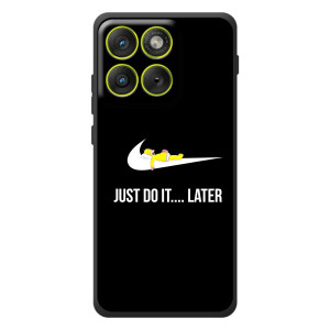 Силиконовый Чехол на Motorola Edge 70 с картинкой Nike (Later)