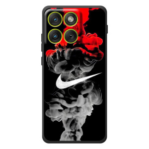 Силиконовый Чехол на Motorola Edge 70 с картинкой Nike (Nike дым)