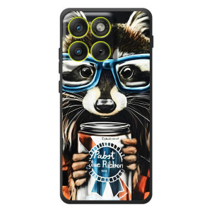Силіконовий Чохол з Энотами  на Motorola Edge 70 – Єнот в окулярах