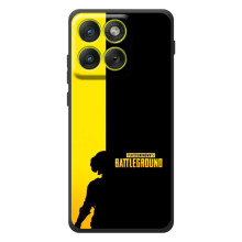 Чехол (TPU) с картинкой "Лого Пабг" на Мо Motorola Edge 70 (Battlegrounds)