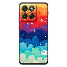 Силиконовый чехол с котиком для Motorola Edge 70 – Mew