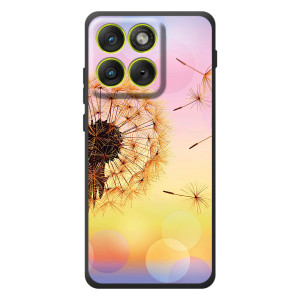 Силиконовый Чехол с одуванчиками на Motorola Edge 70 – Цветок-одуванчик