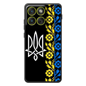 Силіконовый Чохол на Motorola Edge 70 – Герб и вишиванка