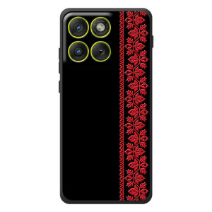 Силіконовый Чохол на Motorola Edge 70 – Червона вишиванка