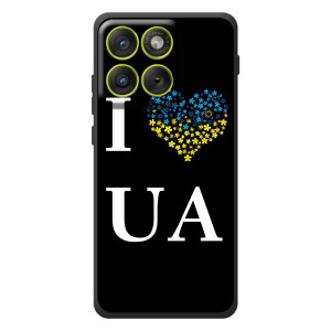 Силиконовый Чехол на Motorola Edge 70 (Я-Украина) – I Love UA
