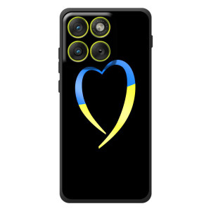 Силиконовый Чехол на Motorola Edge 70 (Я-Украина) – Украинское сердце