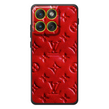 Текстурный Чехол Louis Vuitton для Мо Motorola Edge 70 (Красный ЛВ)