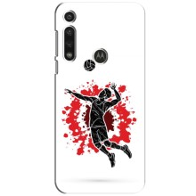 Чехлы с принтом Спортивная тематика для Motorola G Pawer (Волейболист)