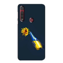 Чехол для Патриота Украины Motorola MOTO G8 Play - (AlphaPrint) (Коктейль молотова)