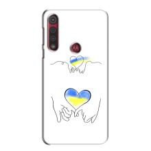 Чехол для Патриота Украины Motorola MOTO G8 Play - (AlphaPrint) (Мир Украине)