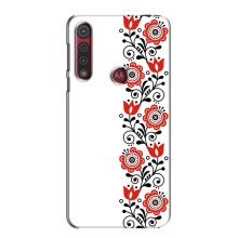 Чехол для Патриота Украины Motorola MOTO G8 Play - (AlphaPrint) (Яркая вишиванка)