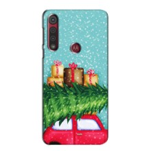 Чохол новорічна ялинка на Motorola MOTO G8 Play (Новорічний настрій)