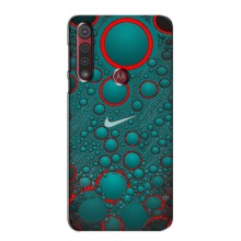 Силиконовый Чехол на Motorola MOTO G8 Play с картинкой Nike – Найк зеленый