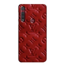 Текстурний Чохол Louis Vuitton для Мото Джи8 Плей – Червоний ЛВ