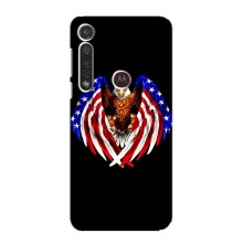 Чехол Флаг USA для Motorola G8 Plus – Крылья США