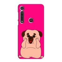 Чехол (ТПУ) Милые собачки для Motorola G8 Plus (Веселый Мопсик)
