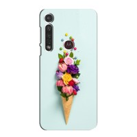 Чехлы с тематикой "ЦВЕТЫ" на Motorola G8 Plus – Цветок-мороженное