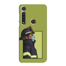 Силіконовий бампер (Працівники) на Motorola G8 Plus – Пожежник