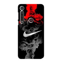 Силиконовый Чехол на Motorola MOTO G8 Plus с картинкой Nike – Nike дым