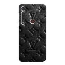 Текстурный Чехол Louis Vuitton для Мото Джи 8 Плюс – Черный ЛВ