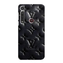 Текстурний Чохол Louis Vuitton для Мото Джи 8 Плюс (Чорний ЛВ)