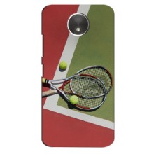 Чехлы с принтом Спортивная тематика для Motorola Moto C Plus – Ракетки теннис