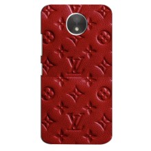 Текстурный Чехол Louis Vuitton для Мото С Плюс – Красный ЛВ