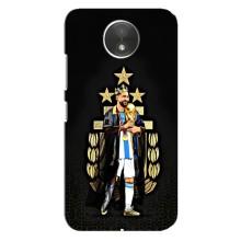 Чехлы для Motorola Moto C (XT1750) (Leo чемпион) (AlphaPrint) (Месси Король)